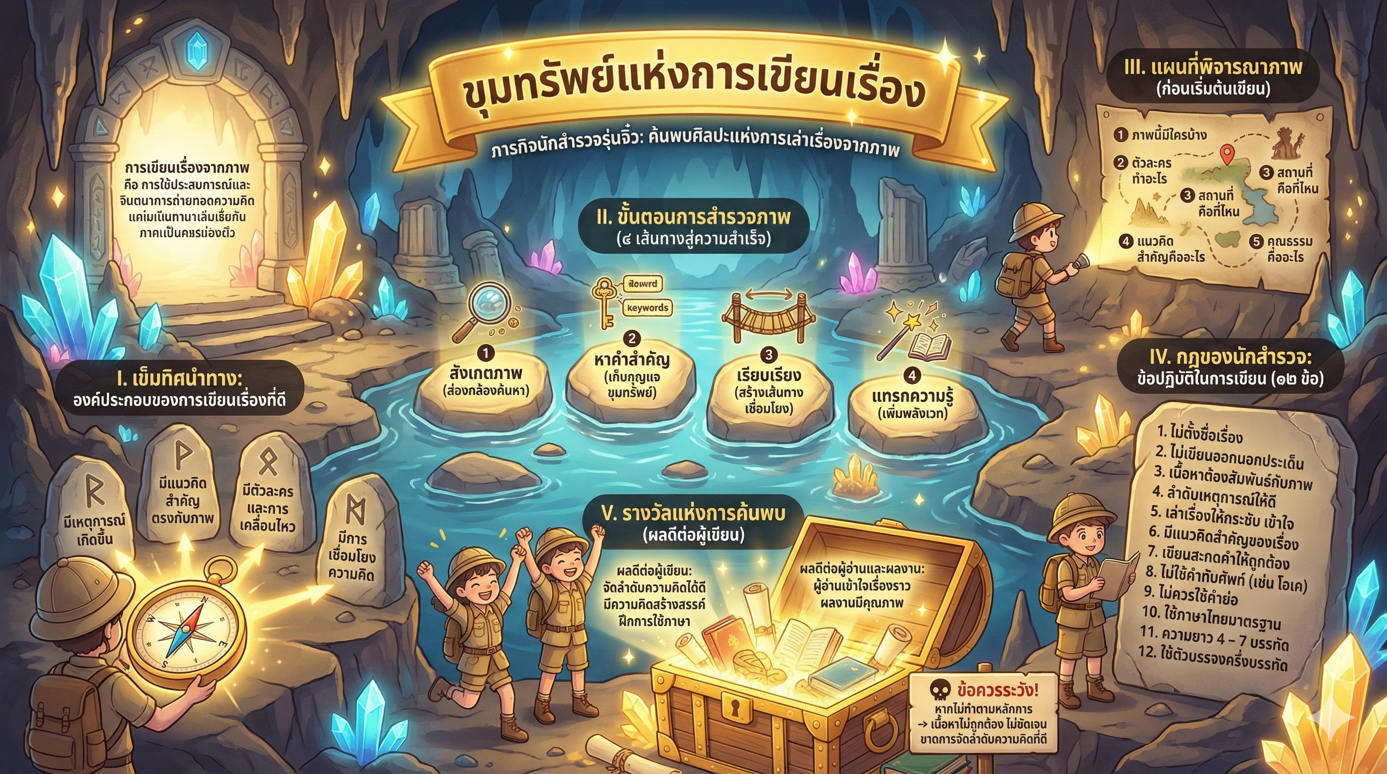 สื่อการสอน " เขียนเรื่องจากภาพ "