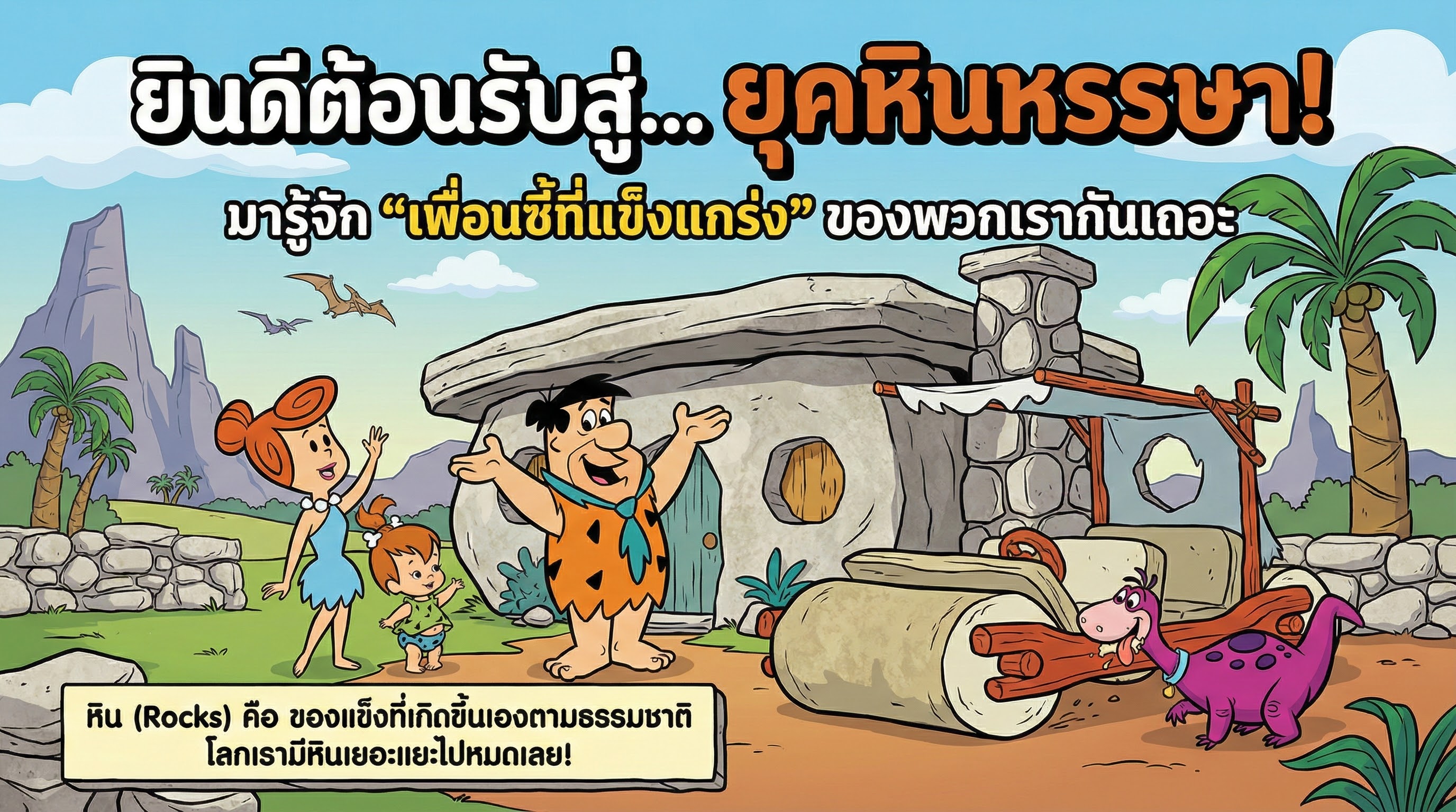 ยุคหินหรรษา กับ ฟลินสโตน