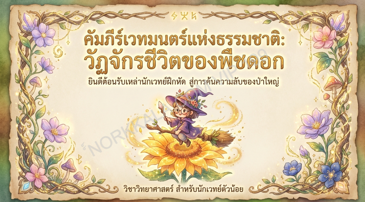 ร่ายมนดร์ และเรียนรู้ไปกับวัฏจักร์พืชดอก